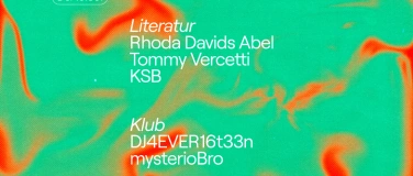 Event-Image for 'clubliteratur x KSB  Alice Galizia, Rhoda Davids Abel, Tomm'