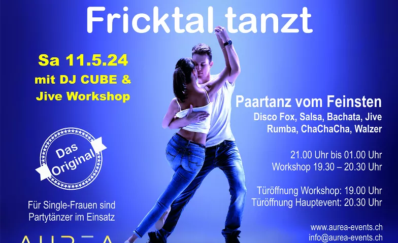 Fricktal tanzt - Paartanz vom Feinsten 11.05.2024 AUREA - Kultur- und Evenlocation, Baslerstrasse 15, 4310 Rheinfelden Billets