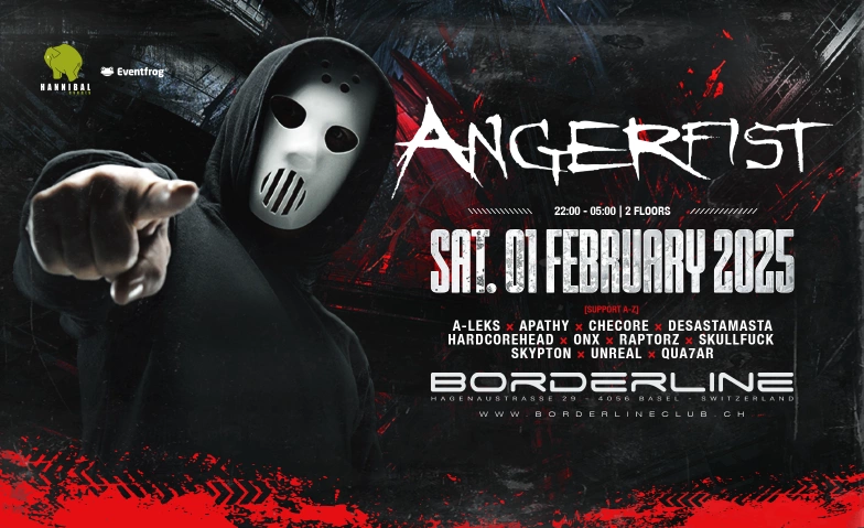 Angerfist Borderline, Hagenaustrasse 29, 4056 Basel Tickets