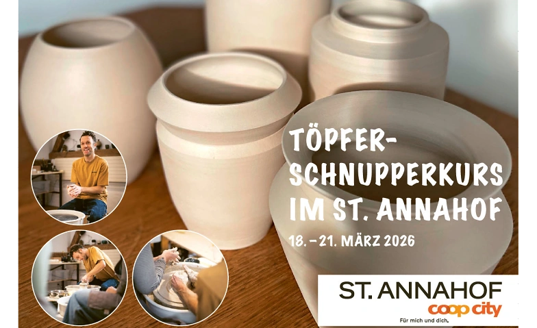Event-Image for '2-st&uuml;ndiger T&ouml;pfer-Schnupperkurs im Coop City St. Annahof'