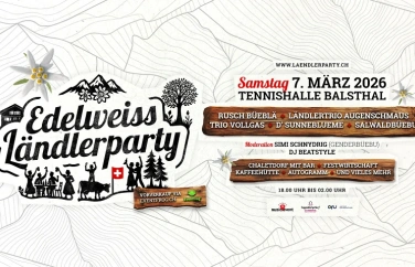 Event-Image for 'Edelweiss L&auml;ndlerparty Balsthal'