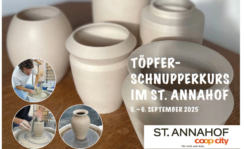 T&ouml;pfer-Schnupperkurs im Coop City St. Annahof Tickets