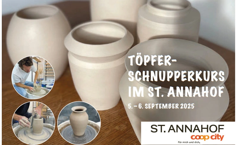 T&ouml;pfer-Schnupperkurs im Coop City St. Annahof Tickets