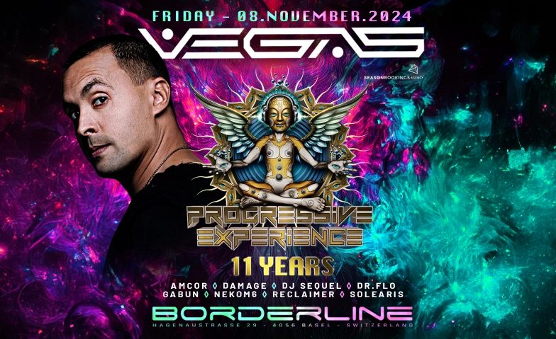 11 Years Progressive Experience with Vegas "Weekend Part1" Borderline, Hagenaustrasse 29, 4056 Basel Billets