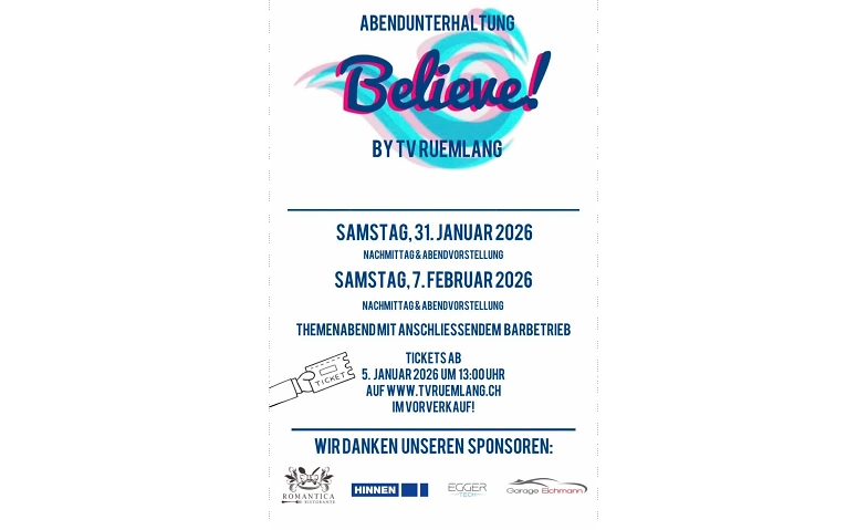 Event-Image for 'Chränzli 2026 Believe!'