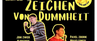 Event-Image for 'Zeichen von Dummheit   Pavel Zborik & Joni Zwick'