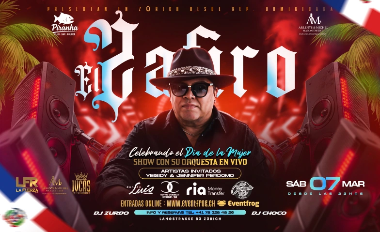 El Zafiro en Concierto &ndash; Primera vez en Europa y Suiza Piranha Club Bar Lounge, Langstrasse 83, 8004 Z&uuml;rich Tickets