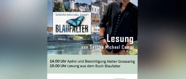 Event-Image for 'Lesung von Sascha Michael Campi aus dem Krimi "Blaufalter"'