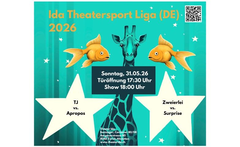 Ida Theatersport Liga 31.05.2026, DE Tickets
