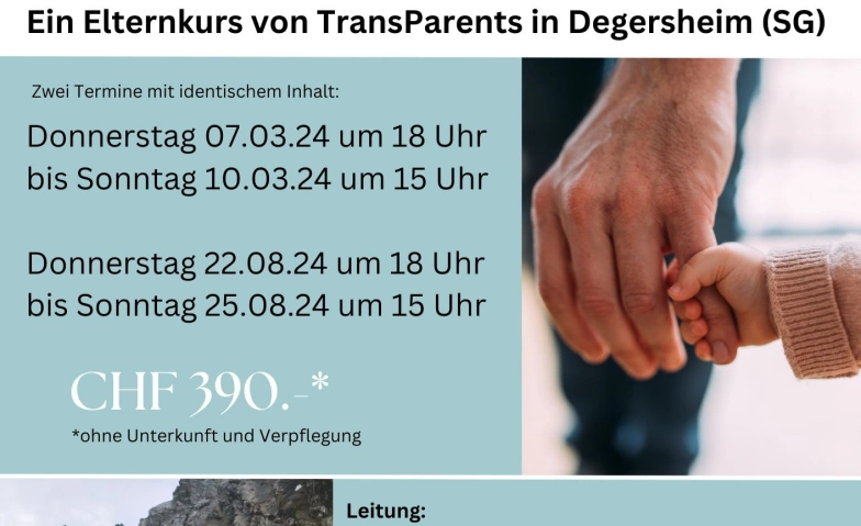 Elternkurs von TransParents in Degersheim Stickereisaal, Taastrasse 3, 9113 Degersheim Billets