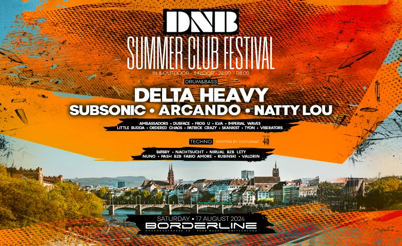 DRUMNBASEL SUMMER CLUB FESTIVAL Borderline, Hagenaustrasse 29, 4056 Basel Tickets