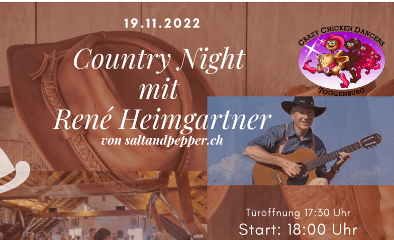 Country Night mit Saltandpepper.ch (René Heimgartner) Gade, Sonnenbühl 1003, 9652 Nesslau-Krummenau Tickets