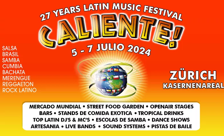 Caliente! Latin Music Festival Kasernenareal Billets
