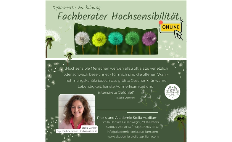 Ausbildung zum diplomierten Fachberater Hochsensibilit&auml;t Tickets