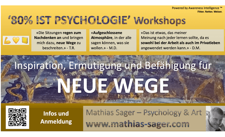 80% IST PSYCHOLOGIE Workshop Rietenberghütte Sarmenstorf 47°19'20.4"N 8°13'59.9"E, Neuhof 11, 5707 Seengen Tickets