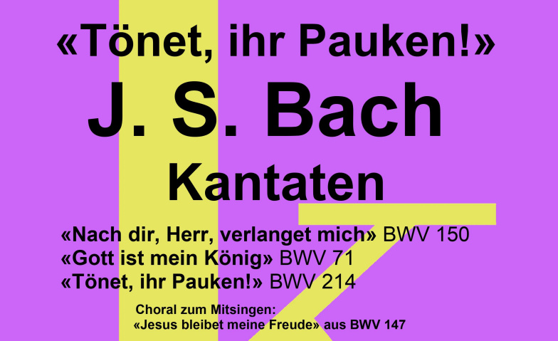 Abendmusik: "Tönet, ihr Pauken!" - J. S. Bach - Kantaten Predigerkirche Zürich, Zähringerplatz 6, 8001 Zürich Tickets
