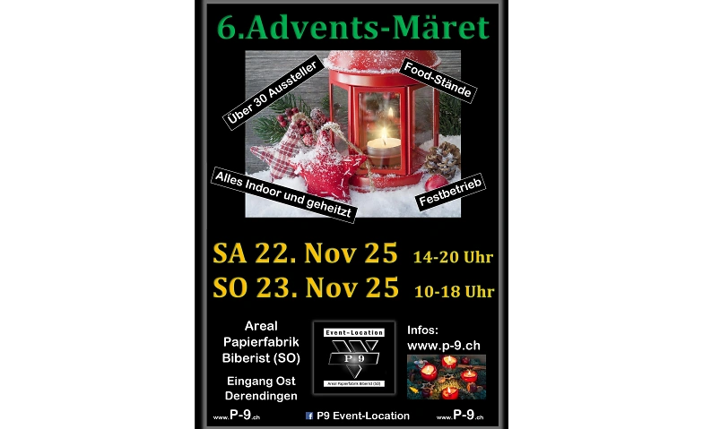 6. Advents-Märet Biberist  SONNTAG P9 Event-Location (Official), Biberist Tickets