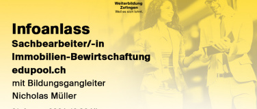 Event-Image for 'Infoanlass Sachbearbeiter/-in Immobilien-Bewirtschaftung'