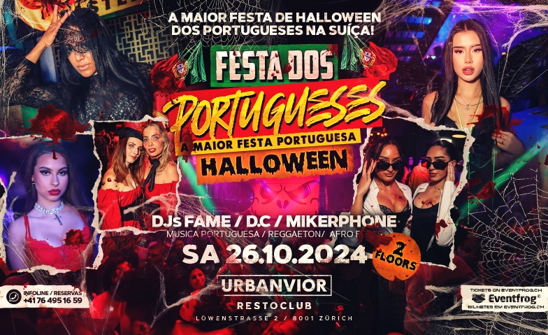 FESTA DOS PORTUGUESES@URBANVIOR HALLOWEEN URBANVIOR, Löwenstrasse 2, 8001 Zürich Billets