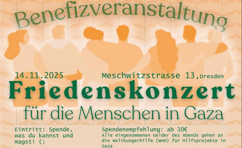 Benefizkonzert für die Menschen in GAZA Halle des soderso Kollektivs, Meschwitzstraße 13, 01099 Dresden Tickets