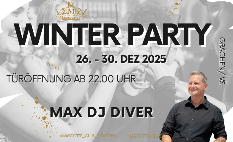 Winterparty mit Max DJ Diver Tickets