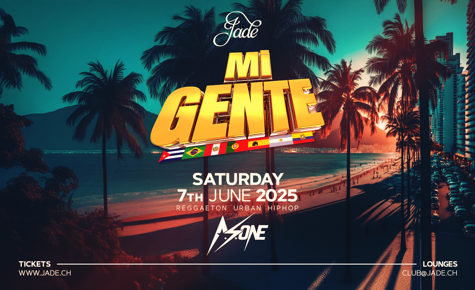 MI GENTE @JADE CLUB Jade Club, Zürich Tickets