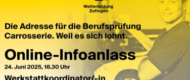 Event-Image for 'Infoanlass-Online Werkstattkoordinator/in Carrosseriegewerbe'