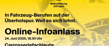Event-Image for 'Infoanlass-Online: Carosseriefachleute - Fahrzeugbau'