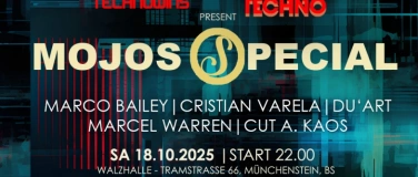 Event-Image for 'MOJOS SPECIAL – One night. One pulse. Infinite techno.'