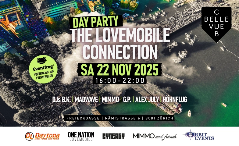 The Lovemobile Connection - Day Party Club Bellevue, Rämistrasse 6, 8001 Zürich Billets