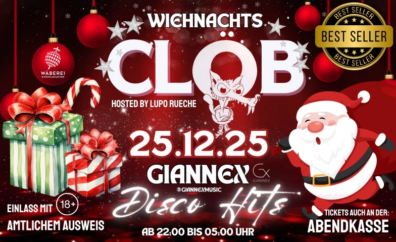 WiehnachtsCLÖB 2025 WÄBEREI Eventlocation, Eichenweg 1, 4410 Liestal Tickets
