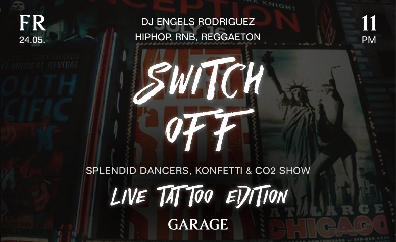 It's time to SWITCH OFF and ENJOY THE MOMENT @ Garage Garage, Hintere Poststrasse 2, 9000 St. Gallen Billets