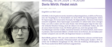 Event-Image for 'Doris Wirth - Findet mich'