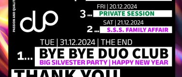 Event-Image for 'Bye Bye DUO Club  Silvester NYE 2025'