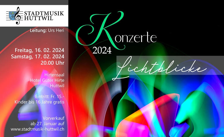 Stadtmusik Huttwil - Jahreskonzerte 2024 ${eventLocation} Tickets