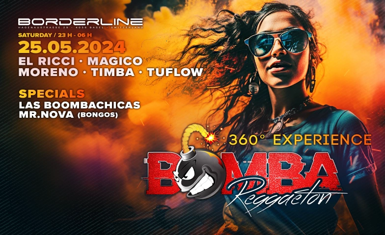 Bomba Reggaeton 360 Borderline, Hagenaustrasse 29, 4056 Basel Tickets