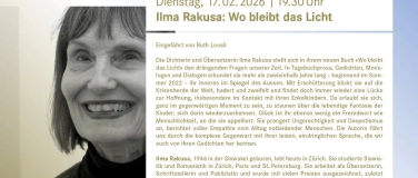 Event-Image for 'Ilma Rakusa: Wo bleibt das Licht'