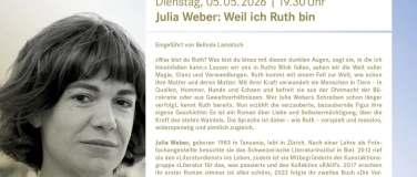 Event-Image for 'Julia Weber: Weil ich Ruth bin'