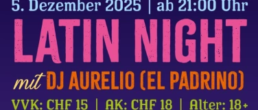 Event-Image for 'Latin Night mit DJ Aurelio (El Padrino) (Kopie)'