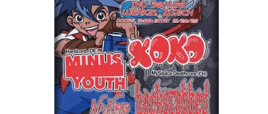 Event-Image for 'XOXO + MINUS YOUTH + BACKSTABBED + NO KINGS NO SLAVES'