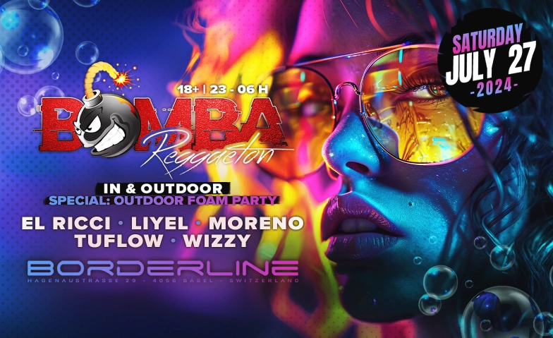 Bomba Reggaeton Summertime Special with Openair Lounge Borderline, Hagenaustrasse 29, 4056 Basel Tickets