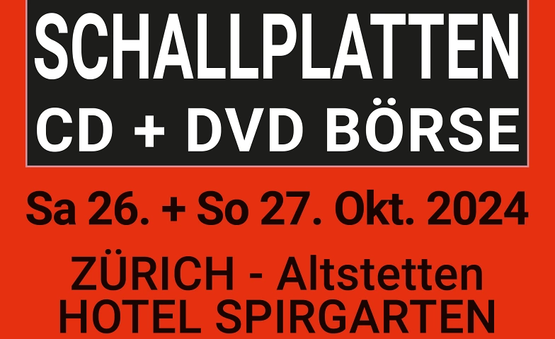 27. Intern Schallplatten + CD B&ouml;rse Z&uuml;rich ${singleEventLocation} Tickets