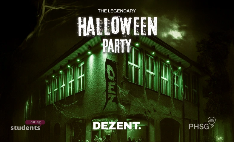 The legendary Halloween Party @DEZENT. DEZENT. - club. bar. eventlokal., Hintere Poststrasse 2, 9000 St. Gallen Tickets