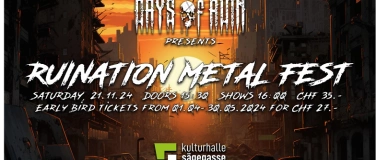 Event-Image for 'Ruination Metal Fest Vol. 2'