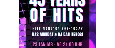 Event-Image for 'Formel-Events präsentiert "45 Years of Hits  -  80s-Today"'