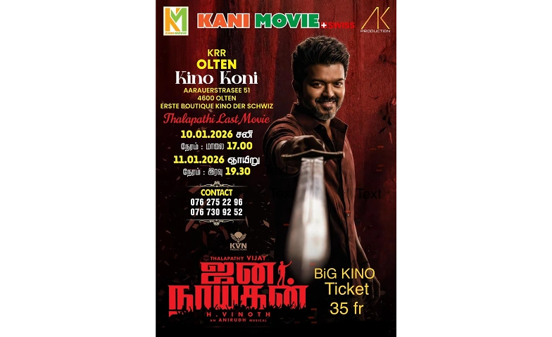 Event-Image for 'Jana Nayagan at KINOKONI Olten'