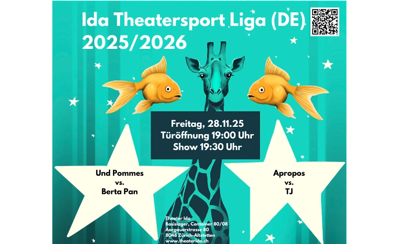 Ida Theatersport Liga 28.11.2025, DE Billets