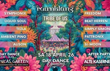 Event-Image for 'RAUMKLANG meets TRIBE OF US  Daydance & Afterparty'