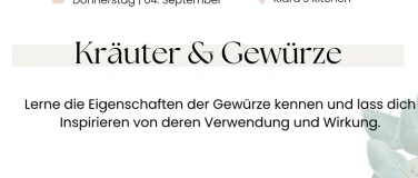 Event-Image for 'Kräuter & Gewürze - Eigenschaften, Verwendung und Wirkung'