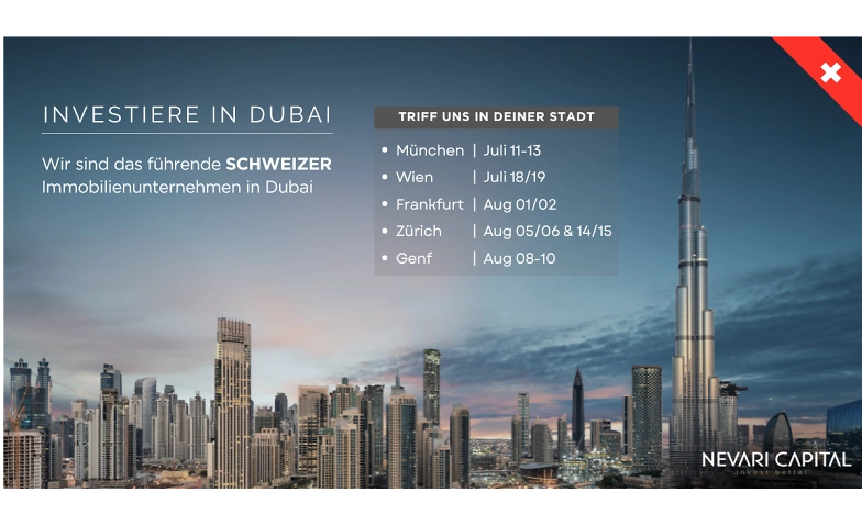 Investiere in den Dubai Immobilienmarkt - Europa Tour ${singleEventLocation} Billets